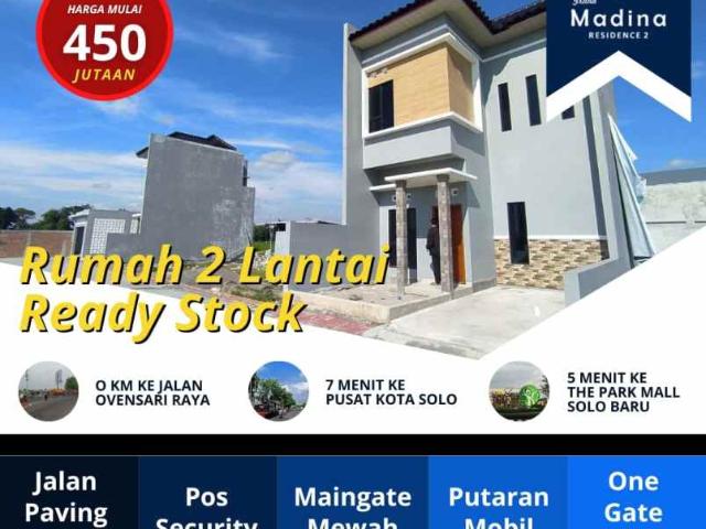 Rumah Murah Dua Lantai Solobaru