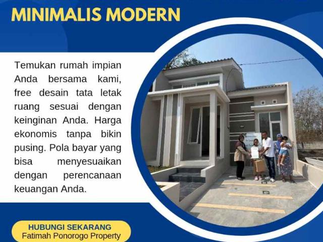 Rumah Syariah Minimalis Harga Ekonomis di Kota Ponorogo