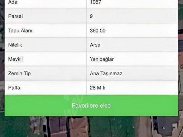 RUMELİDE 360M2 ARSA SATILIK