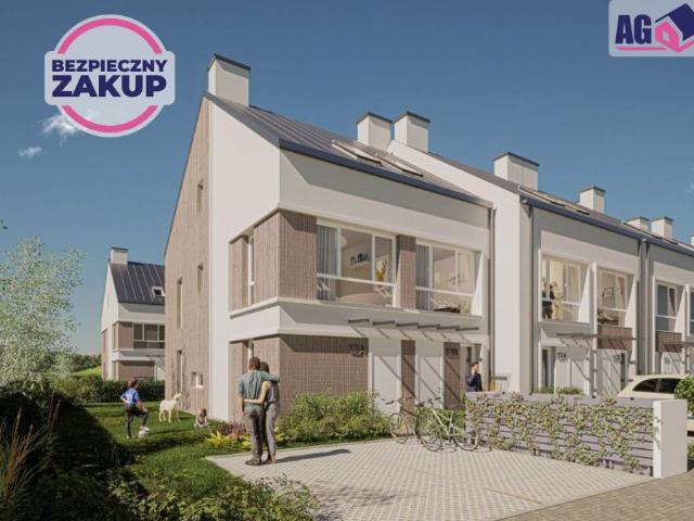 Nowoczesne domy szeregowe 106 m² z ogródkiem w Rumii