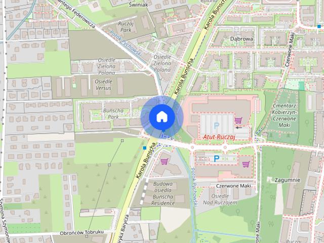Ruczaj przytulne studio Bunscha Czerwone Maki