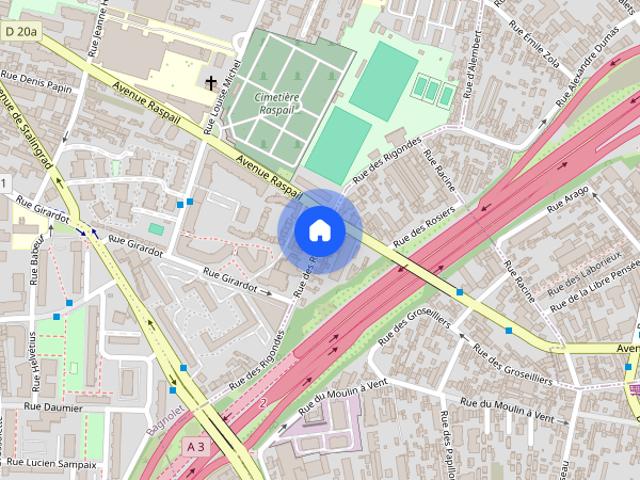 Rue des Rigondes, Bagnolet