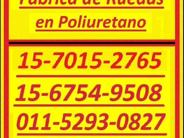 Ruedas en Poliuretano 15 6754 9508 no. a. si. Ruedas para Autoelevadores 15 7015 2765