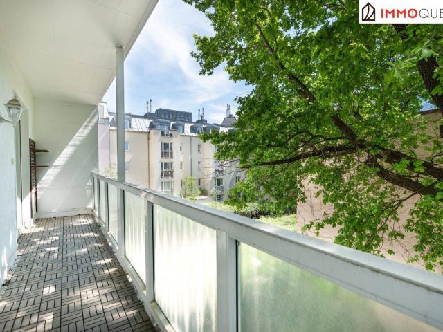 Ruhig wohnen, urban leben Helle 4 Zimmer Wohnung mit Lift, südseitiger Loggia, flexiblem Grundriss und ruhigem Grünblick nahe der Mariahilfer Straße