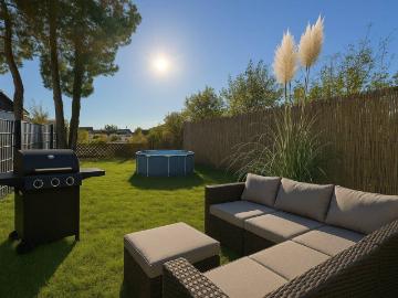 RUHIG GELEGEN und SCHNELL in der STADT Modernes Reihenhaus BJ 2018 3 Zimmer ca. 64m² gew. NFL helle Wohnküche Voll möbliert große Terrasse gepflegter Garten PKW Stellplatz