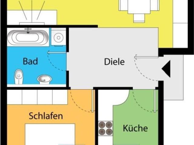 Ruhig gelegene Wohnung in grüner Lage!