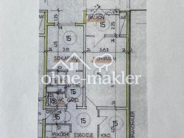 ruhige 3,5 Zimmer Wohnung mit 2x Balkon