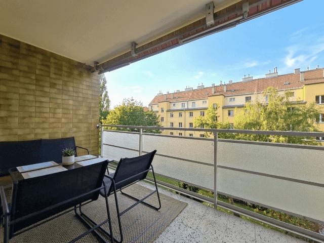 Ruhige 3 Zimmer Eigentumswohnung mit Loggia nahe der Alten Donau