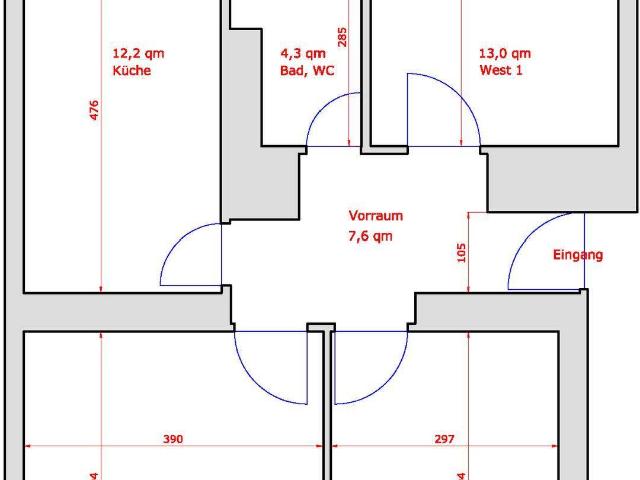 Ruhige 3 Zimmer Wohnung in Innsbruck Pradl