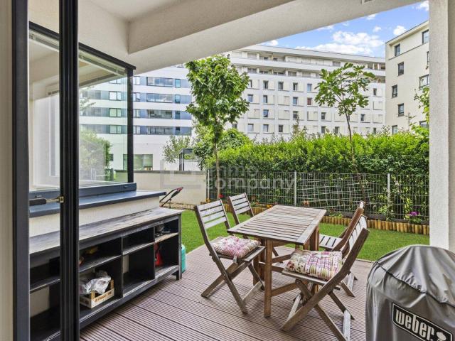 Ruhige 2 Zimmer Gartenwohnung beim Hauptbahnhof – voll möbliert, klimatisiert, all inclusive | 1100 Wien