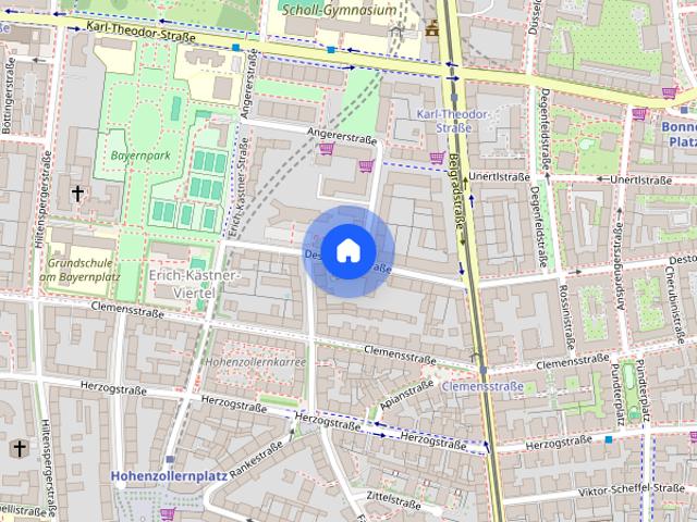 Ruhige 2 Zimmer Wohnung mit Balkon in Schwabing West