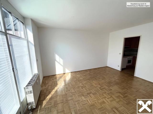 Ruhige 2 Zimmer Wohnung mit Balkon und Tiefgaragenplatz
