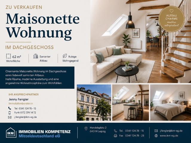 Ruhige Maisonettwohnung im Dachgeschoss sucht neuen Eigentümer