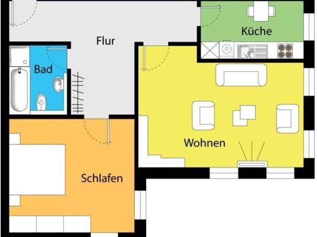 Ruhige Souterrainwohnung in zentraler Lage!