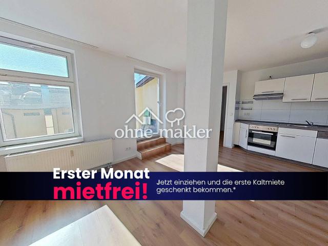 Ruhiges Wohnen ganz oben: 2 Zimmer in der Endetage mit Balkon – 1 Nettokaltmiete zum Start geschenkt!