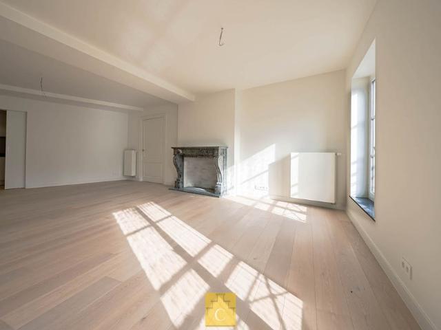 Ruim appartement in volledig gerestaureerd herenhuis met zicht op de rei