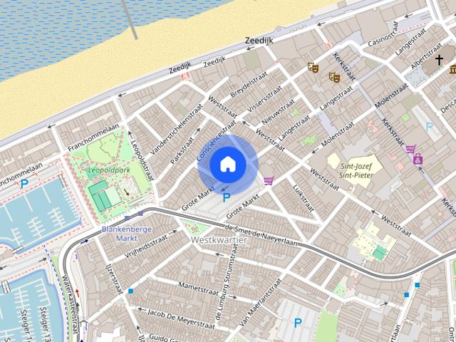 Ruim appartement te huur op de Grote Markt in Blankenberge met twee slaapkamers. Met een terrasje vooraan en achteraan uw ideale uitvalsbasis aan de Belgische kust!