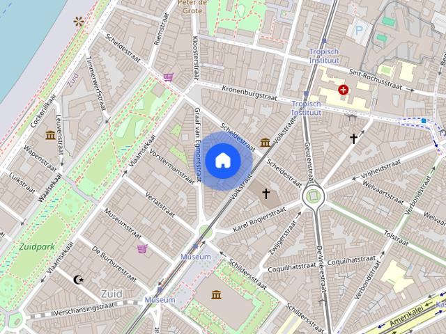ruim duplexapp. met 2 slpks en zonneterras vlakbij KMSKA