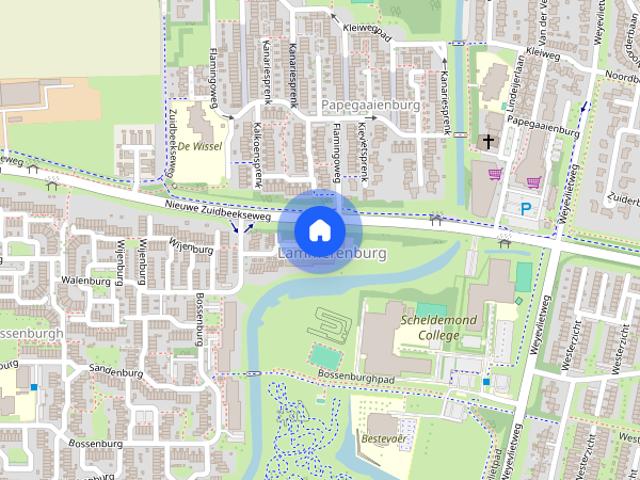 Ruim en gemeubileerd appartement met drie slaapkamers en groot balkon.