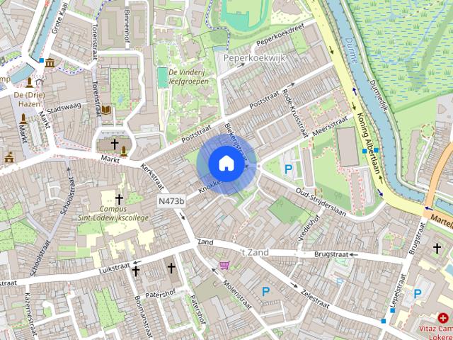 Ruim gelijkvloers appartement op wandelafstand van het centrum