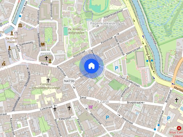 Ruim gelijkvloers appartement op wandelafstand van het centrum