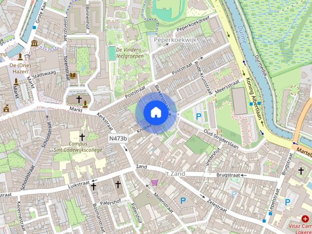 Ruim gelijkvloers appartement op wandelafstand van het centrum