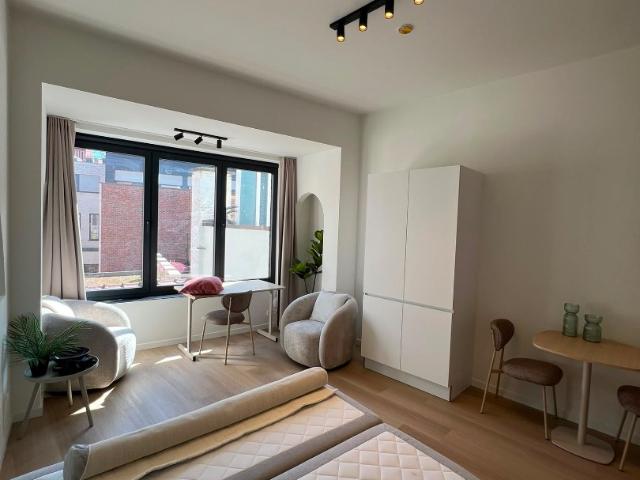Ruime, volledig gerenoveerde en bemeubelde studio te huur in Mechelen