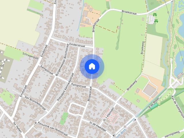Ruime gezinswoning met grote tuin en garage aan de Broekstraat in Schi.