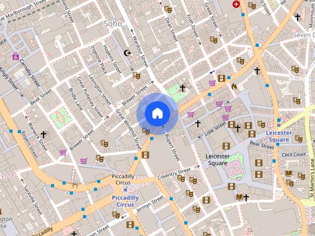 Rupert Street, Soho, London, W1D