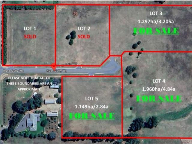 RUSS GULLY WAY Tarrawingee 3 lots available