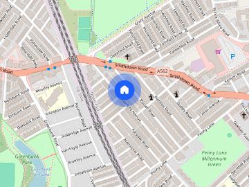 Crawford Avenue L18 Liverpool, Mossley Hill Liverpool, L18, North East Wales, Midlands