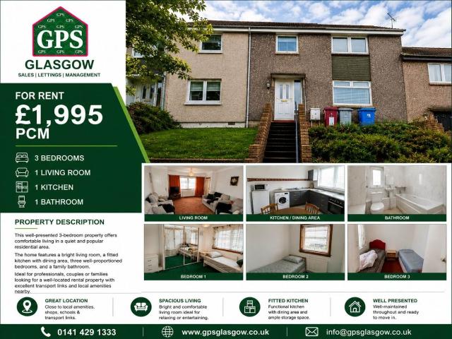 Rutherglen Glasgow G73, 3 bed semi detached house to rent, £1,095 pcm | PrimeLocation