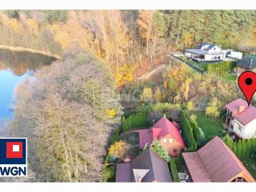 Dom letniskowy nad jeziorem, 60 m2, ogród, kominek