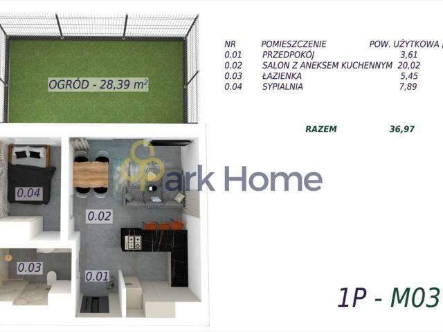 Nowoczesne mieszkanie z ogródkiem w Rydzynie polecam!
