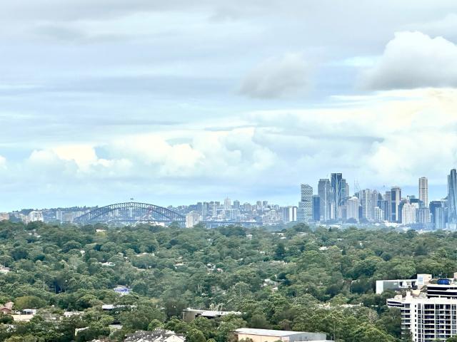 Ryde Garden! Stunning Partial Furnished ONE Bedroom + Study Apartment With Harbour Bridge View For Rent!