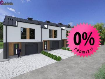 Nowoczesny dom w zabudowie szeregowej 104,57 m2 z garażem