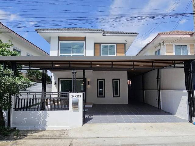 S2989 ขายบ้านเดี่ยว บ้านนนทวี วิลล์ 5 หนองจอก มิตรไมตรี รีโนเวทใหม่พร้อมอยู่