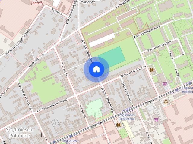 Słowackiego, 2 pokoje, po remoncie, parking zamknięty