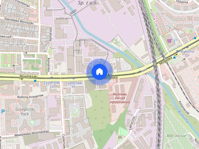 Słoneczne 2 pok. przy ul. Mogilskiej w Krakowie
