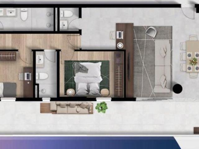 S. J. dos Pinhais Apart. 3 quartos sendo 1 suite sacada ampla 138m² privativos