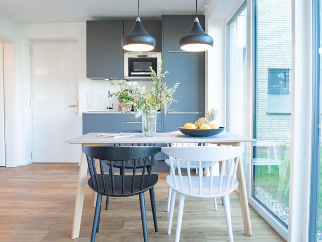 Scandinavian designer appartement with terrace directly at the lake