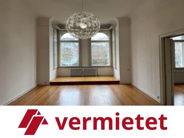 Schwachhausen: Belle Étage Altbau stilvolle 3 4 Zi. Whg. mit Parkett, hohen Decken, Bürgerparknähe