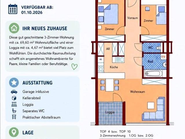 Schwaz, 3 Zimmer Wohnung
