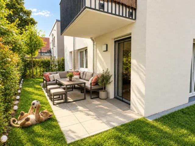 SCHWIND IMMOBILIEN – stilvolle 2 Zimmerwohnung mit eigenem Garten
