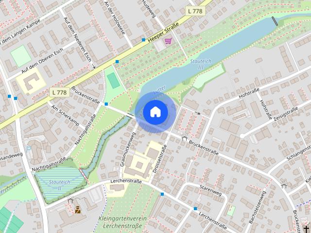 Schick renovierte Mietwohnung mit Garage und Einbauküche in Bielefelds östlicher Innenstadt