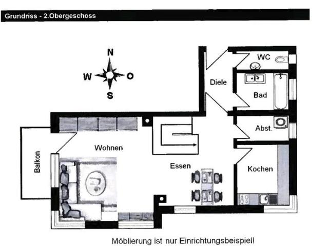 Schicke Maisonette Wohnung 3,5 Zim 96 m2, inkl. T. Garage