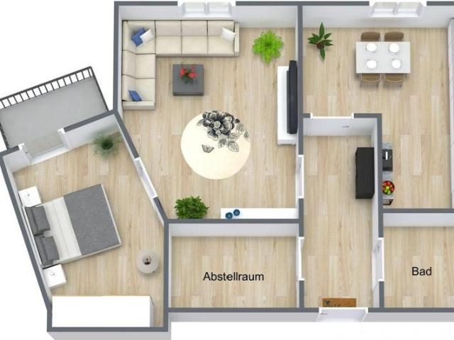 Schicke Single Wohnung mit Balkon barrierefrei