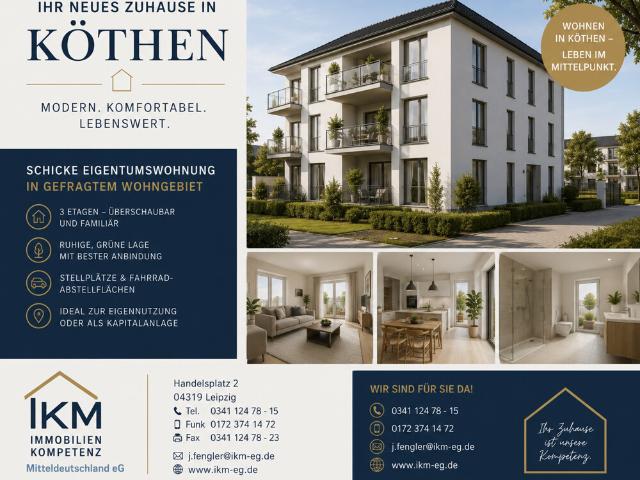 Schicke 2 Raumwohnung mit Balkon und Stellplatz