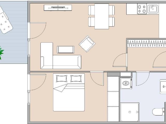 Schicke 2 Zimmer Wohnung mit Balkon in Graz Straßgang