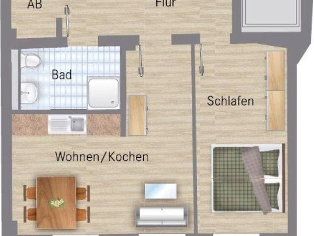 Schickes Wohnen mit Einbauküche und Fußbodenheizung in zentraler Lage!